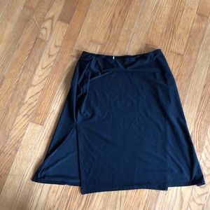 Black Skirt with small slits on each side